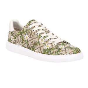 Tory Burch Women's T Monogram Howell Floral-embroidered Sneakers Size 7